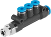 Push-in T-fitting - QST3-3/8-3/8-5/16-U - Festo Corporation
