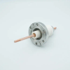 Power Feedthrough, 20,000 Volts, 180 Amps, 1 Pin, Copper Conductor with 1/4-20 Threads, 2.75″ Conflat Flange - A7001-1-CF - MPF Products, INC.