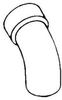 PVC Sewer 45 Elbow - 650317 - Bow Plastics Ltd.