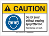 Brady B-401 Plastic Rectangle White Personal Protection Equipment (PPE) Sign - 14 in Width x 10 in Height - 144225 - 754473-96864 - R. S. Hughes Company, Inc.
