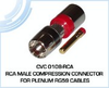 RCA Male Compression Connector for Plenum RG59 Cables - CVC 0108-RCA - Visual Sound, Inc.