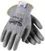 PIP G-Tek 19-D150 Black/Gray 2XL Dyneema/Polyester/Spandex Cut-Resistant Gloves - EN 388 3 Cut Resistance - Polyurethane Palm & Fingertips Coating - 10 in Length - 616314-38266 - 616314-38266 - R. S. Hughes Company, Inc.