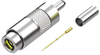 Rf / Coaxial Connector, Din 41626 / Din 1.0/2.3, Straight Plug, Solder, 75 Ohm, Rg179, Brass Rohs Compliant Samtec - 89T8687 - Newark, An Avnet Company