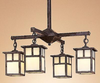 MCH-5/4TOF-MB Mid. Chandeliers-Glass Down - 475709 - Capital Lighting, Inc.