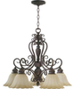 6495-5-38 Mid. Chandeliers-Glass Down - 701697 - Capital Lighting, Inc.