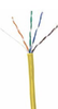 CAT5e Unshielded PVC Ethernet Cable - 24 AWG 4 Pair - Yellow -- KLTPVC24/4P-1NL5E-4B - Image