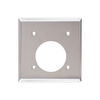 2-Gang φ54.7mm Diameter Single Device Wall Plates, Stainless Steel Standard Size Polished Finish - 87SBS - Suzhou Ele Mfg Co., Ltd.