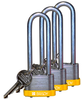 Yellow Key Retaining Steel Padlocks - 123255 - Brady Corporation
