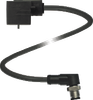 Valve Connector Cordset -- VMA-2+P-0,3M-PVC-V1-W
