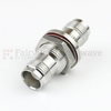 Bulkhead TNC Female (Jack) to TNC Female (Jack) Adapter, Tri-Metal Plated Brass Body, 1.2 VSWR -- SM4415 - Image