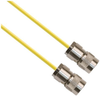 TRS Plug 3-Slot Male to TRS Plug 3-Slot Male 50 Ohm 0.156 O.D. Yellow jacket 48-inch Triax Cable - MP-2610-48 - MilesTek Corporation