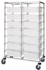 Cart, Double Bay, 14Bins, Clear; No. Of Bins Quantum Storage - 42AC4079 - Newark, An Avnet Company