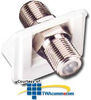 Siemon SM Bezel with 1 F-Type Coaxial Connector - SMC-1P-FA-02 - TelephoneStuff.com