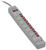 Eco-Surge 7-Outlet Surge Protector, 6-ft. Cord, 1080 Joules, Individually-Controlled -- TLP76MSG - Image
