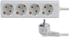 4 Gang Schuko European Extension Lead, White, 3M Lead Rohs Compliant Pro Elec - 24R7123 - Newark, An Avnet Company