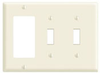 Combination Wallplates - 80745-W - Leviton Manufacturing