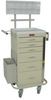 Six Drawer Mini Line Phlebotomy Cart Package with Break.. - 3256BPB - Harloff Company, Inc. (The)