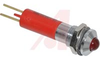 INDICATOR, 8MM, RED, 24V, SATIN BEZEL - 70117697 - Allied Electronics, Inc.
