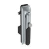 Swinghandle Latch, Medium Size - 125 mm , With Padlock Hasp, Use with Linear Actuator or as Single Point Latch, CH 751 Key DIN, Sealed, Zinc Alloy, Satin Chrome Plated - H3-50-421-144 - Southco