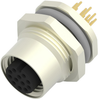Sensor Conn, 12Pos, Rcpt, M12, Panel Rohs Compliant Te Connectivity - 54AH1662 - Newark, An Avnet Company