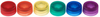 CAP ONLY, Screw Top Micro Tube Cap, O-Ring, Translucent, Assorted Colors, Non-sterile -- 230842A - Image