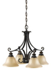Chandelier - F2186/4+1LBR - Generation Brands