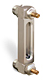 Aluminum Liquid Level Gage with Shut-Off, 4” Centerline, 1/2