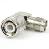 RA TNC Male (Plug) to TNC Female (Jack) Adapter, Nickel Plated Brass Body, 1.5 VSWR - SM8723 - Fairview Microwave Inc.