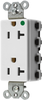 Connector, Power Entry, Rcpt, 20A, 125Vac, White; Connector Type Hubbell Wiring Devices - 47W9394 - Newark, An Avnet Company