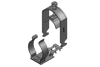 EMC Shield Clamps for C Section Rails C30- with or without Integrated Strain Relief -- 37687
