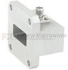 WR-90 to SMA Female Waveguide to Coax Adapter UG-135/U Square Cover Standard with 8.2 GHz to 12.4 GHz X Band in Aluminum, Chem Film - FMWCA1025 - Fairview Microwave Inc.