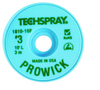 Techspray Pro Wick #3 Green Rosin Flux Coating Desoldering Braid 1810-10F - 10 ft Length - 0.075 in Diameter - Rosin Flux Core - 1810-10F - R. S. Hughes Company, Inc.