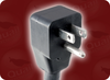 NEMA 5-15P DOWN ANGLE TYPE 3 to ROJ SPECIAL HOME // Power Cords // North American Power Cords // 3 Conductor Power Cords - 5169.144S - Quail Electronics