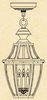 B13621 Large Augusta Ceiling Lantern - Hanover Lantern, Inc.