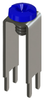 Horizontal Screw Terminal w/Blue Screw-Assembled - 7699-5 - Keystone Electronics Corp.