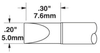 OKi STTC-517 Extra Large Chisel Tip 5 mm x 7.6 mm - STTC-517 - Ellsworth Adhesives