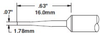 Metcal Smartheat Soldering Cartridge STTC-542 - Chisel Tip - 0.63 in Tip Length - 0.07 in Tip Width - STTC-542 - R. S. Hughes Company, Inc.