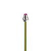 PROFIBUS Data Receptacle Connector: Male, front mount, M12 - mating side, stranded wires - connecting side, 5-pin, B-coded, unshielded, metallic grey housing, 50 V AC / 60 V DC, 4 A - 0976 PMC 157 - Belden Inc.