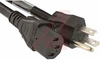 Power Cord, Detachable; 15 A; Plug; SJT; 2 m; 0.38 in. (Nom.); 1875 W; 125 V - 70115995 - Allied Electronics, Inc.