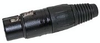 XLR 4 Pin Cable Mt(f) Blk/Silv Neutrik Connector - CA-NC4FXBAG - Visual Sound, Inc.