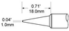 OKi SFV-CNL10A Conical Tip 1 mm x 18 mm - SFV-CNL10A - Ellsworth Adhesives