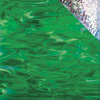Dark Green/White, wispy, Iridescent Glass - I/329-6S - Spectrum Glass Company, Inc.