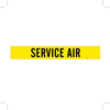 Brady B-946 Black on Yellow Vinyl Self-Adhesive Pipe Marker - 2 1/4 in Height - 2 in Character Height - 14 in Length - Printed Msg = SERVICE AIR - 7256-1 - 754476-79173 - R. S. Hughes Company, Inc.