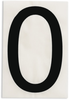 Brady Toughstripe B-514 Black Indoor Polyester Number Label - 6 in Width - 8 in Height - 8 in Character Height - Printed Msg = 0 - 121847 - 754473-71083 - R. S. Hughes Company, Inc.