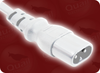 IEC-60320-C8 WHITE to SPLIT SPECIAL HOME // Power Cords // IEC/Jumper Power Cords // Colored -- 0033.096 - Image
