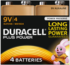 Non-Rechargeable Battery, Duralock Plus, Pack Of 4, Alkaline, 9 V, Pp3, Snap Contact Rohs Compliant Duracell - 05X0250 - Newark, An Avnet Company