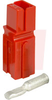 Connector, Power; 2200 VAC/VDC; UL94 V-0; 0.9 in. (Max.); Red - 70161962 - Allied Electronics, Inc.