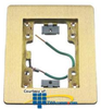Hubbell Rectangular Flat Flange, 1-Gang, Brass -- SB3083W - Image