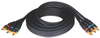 Component Video Gold Cable (3xRCA M/M), 6-ft. -- A008-006
