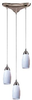 110-3WH Mini Pendants-3 Light Cluster - 415849 - Capital Lighting, Inc.